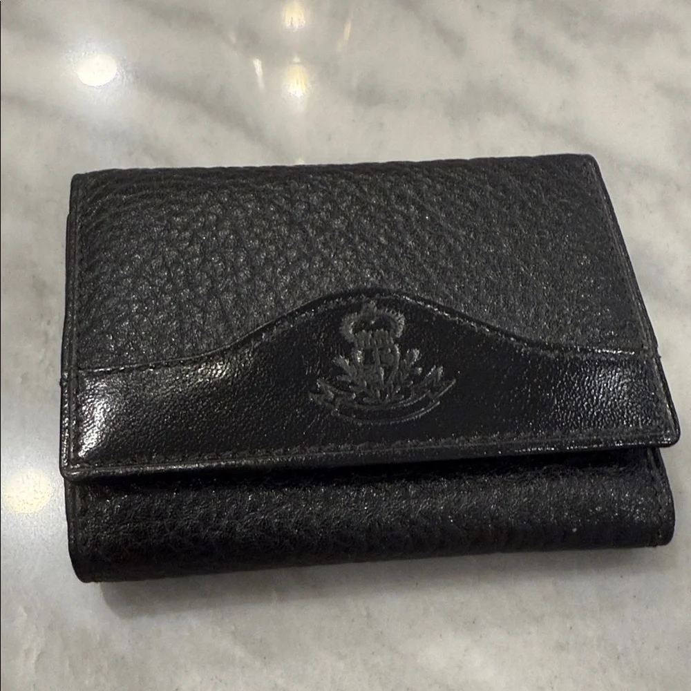 Courtenay Black Leather Keychain & Wallet